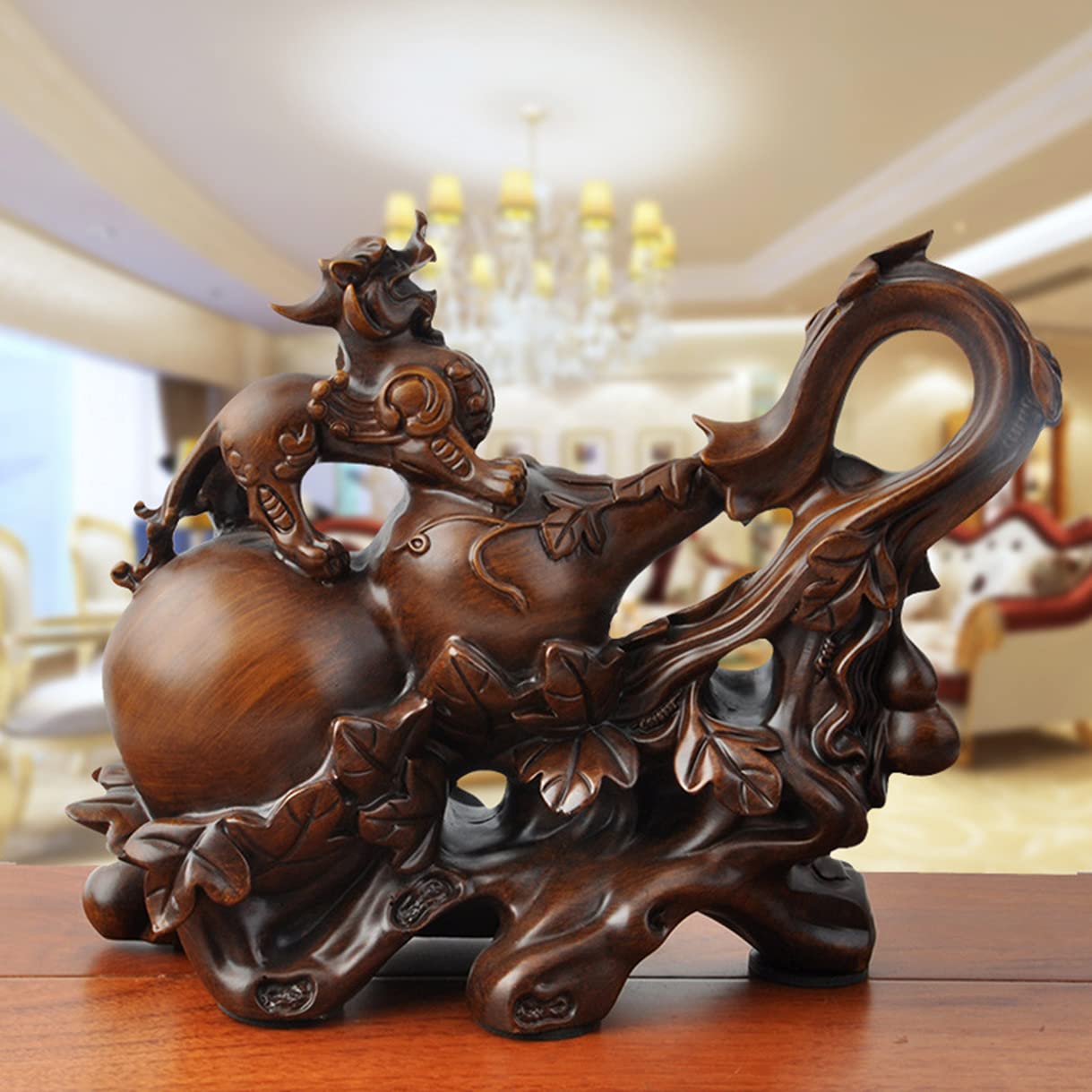 Amazon.com: FUNSXBUG Chinese Feng Shui Pi Yao/Pi Xiu with Gourd
